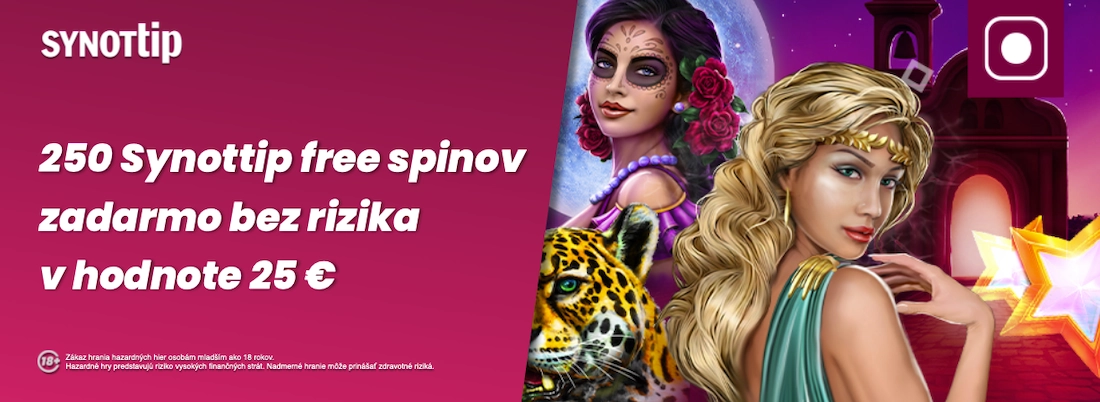 Synottip free spiny bez rizika