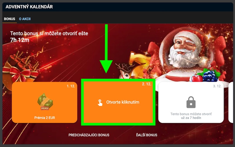 Ako sa zúčastniť Tipsport adventného kalendára