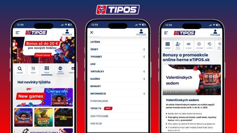 Tipos casino aplikácia