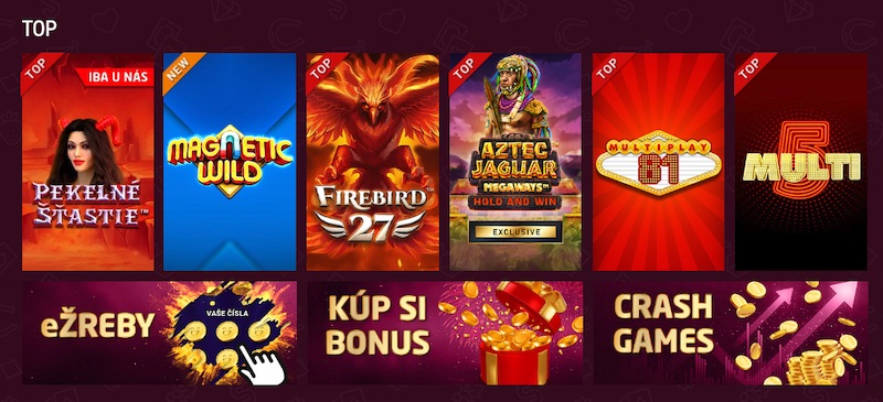 Synottip casino výherné automaty