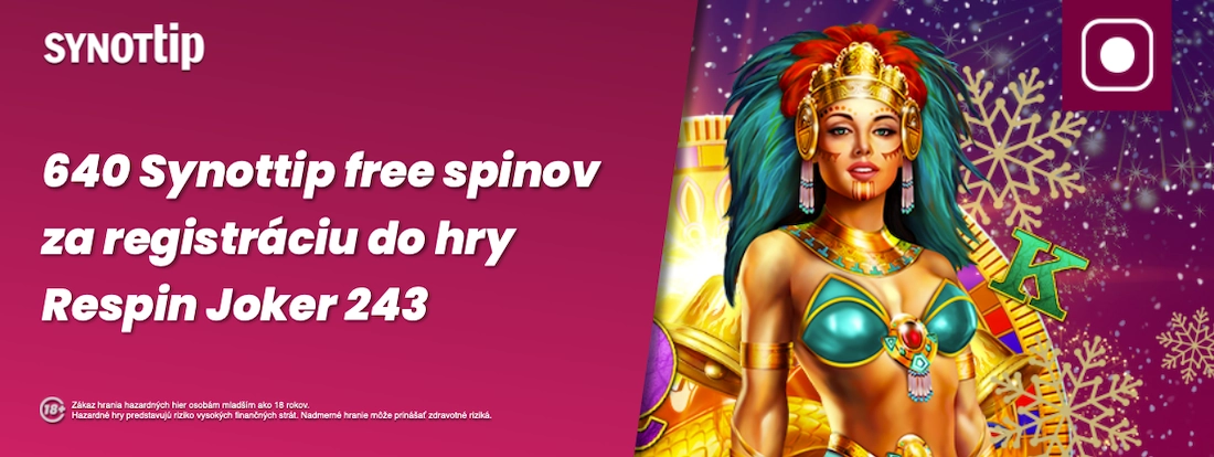 Synottip free spiny za registráciu