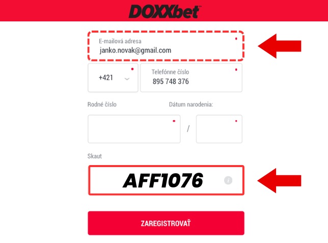 Doxxbet skaut kód