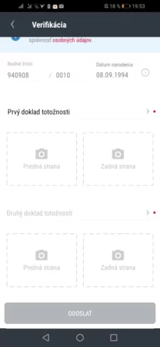 Overte totožnosť
