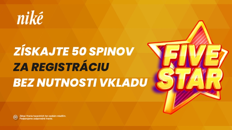 Niké free spiny za registráciu