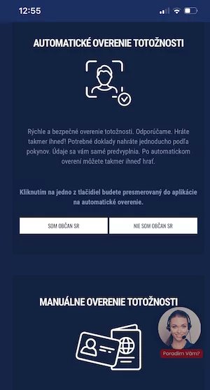 Overenie totožnosti v Tipose