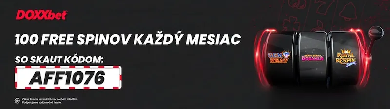 Doxxbet free spiny každý mesiac ako cashback