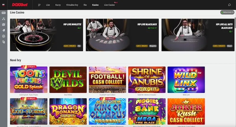Doxxbet casino online hry - kategórie