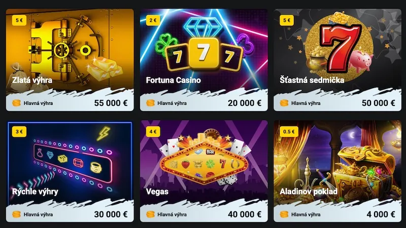 Fortuna online stieracie žreby