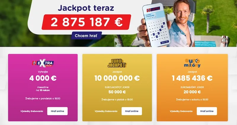 Tipos online eŽreby a lotérie
