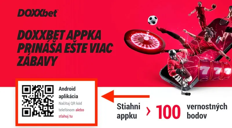 Doxxbet aplikácia Android